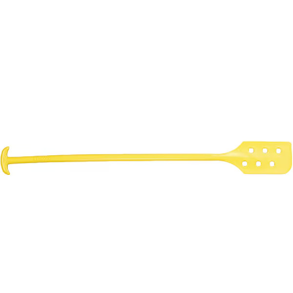 Mixing Paddle Polypropylene Yellow Perforated 6x13 Food Processing T-Handle