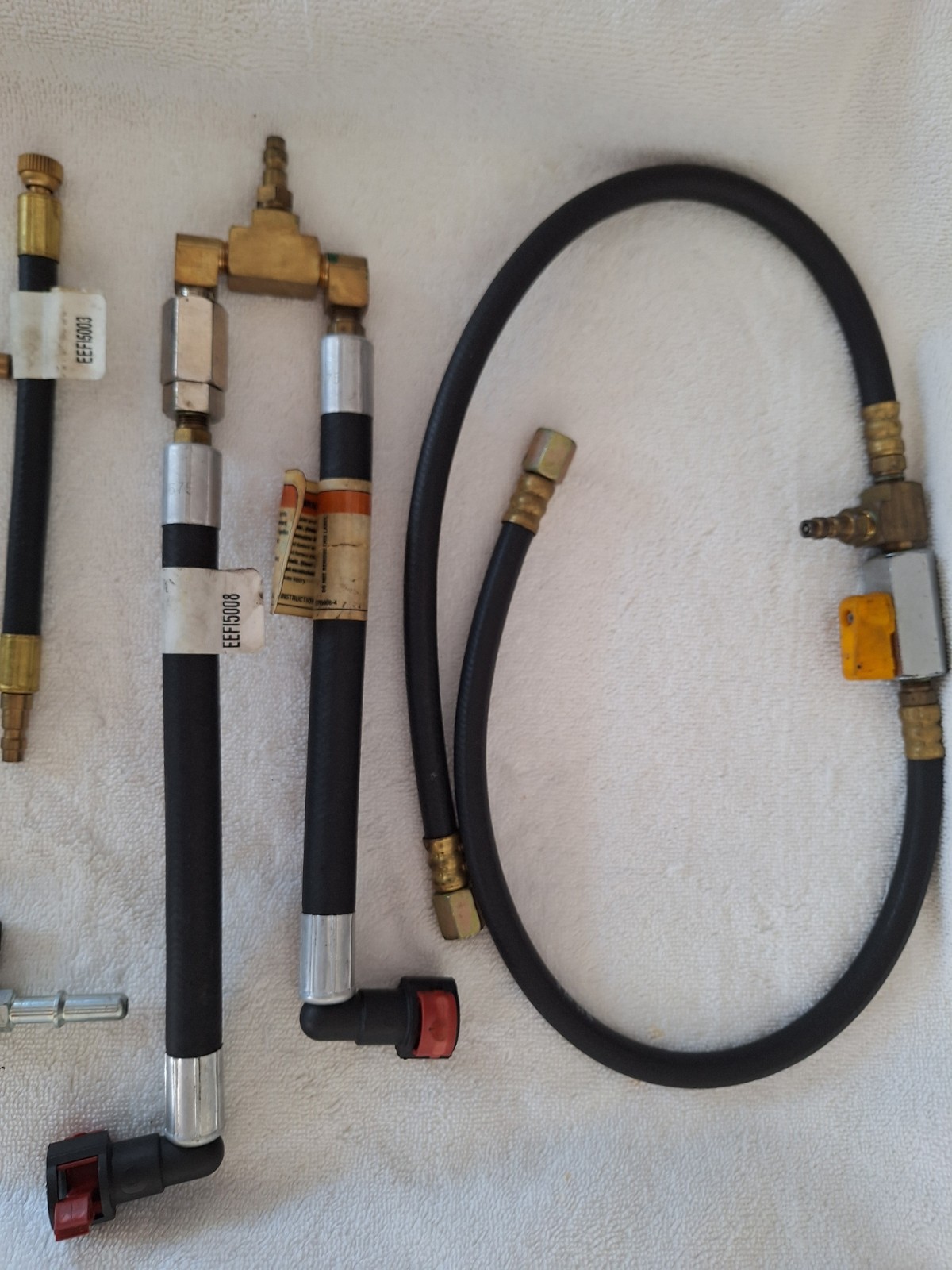 Snap-On Tools Fuel Injection Pressure Gauge Tester Set Plus Extras. EEFI500CORE