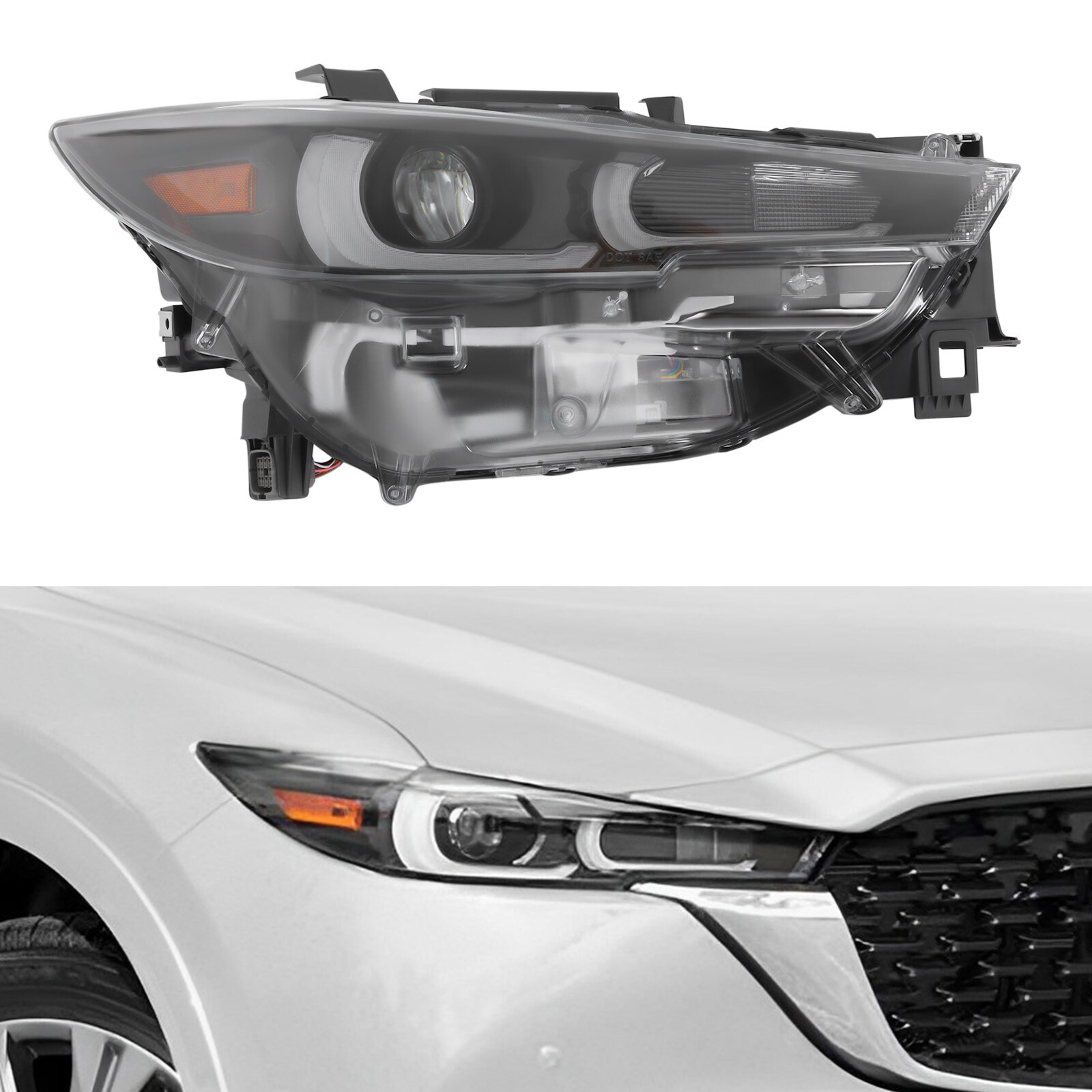11.02lbs For 2022-2023 Mazda Cx-5 W/factory Led Models Only Side Right Headlamp