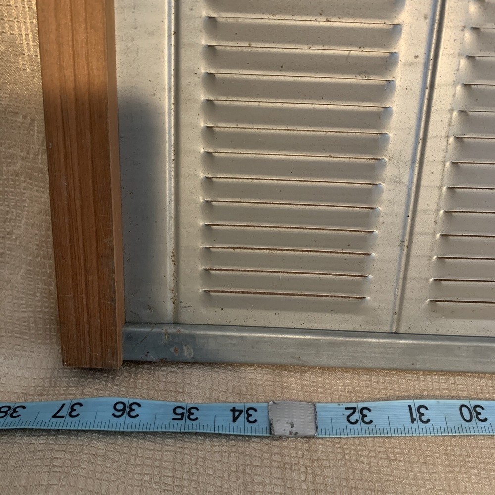 Vintage Sliding Metal Window Screen