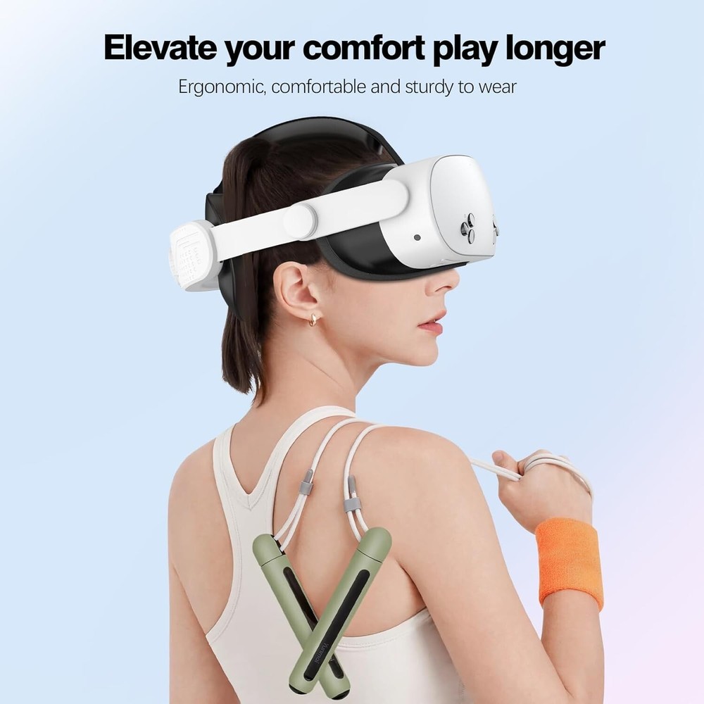 Head Strap for Meta Quest 3S Adjustable T3 Elite HeadStrap Replacement Q3S White