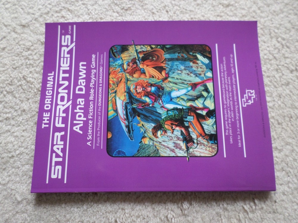 Alpha Dawn  Star Frontiers   complete box set in softcover