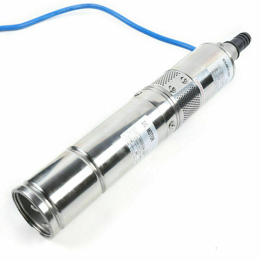 3" DC Solar Water Pump 48V 500W Submersible Deep Bore Well Pump +MPPT Controller