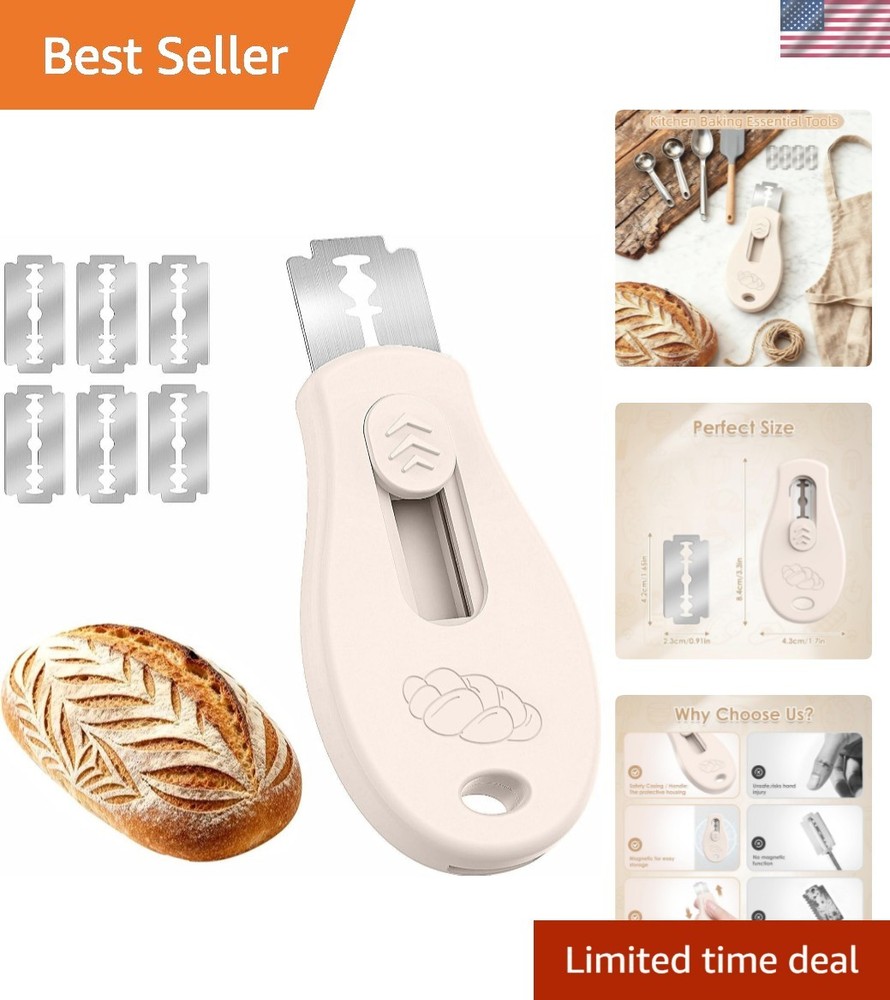 Bread Lame Sourdough Scoring Tool, Extractable & Magnetic Bread Scoring Tool,...