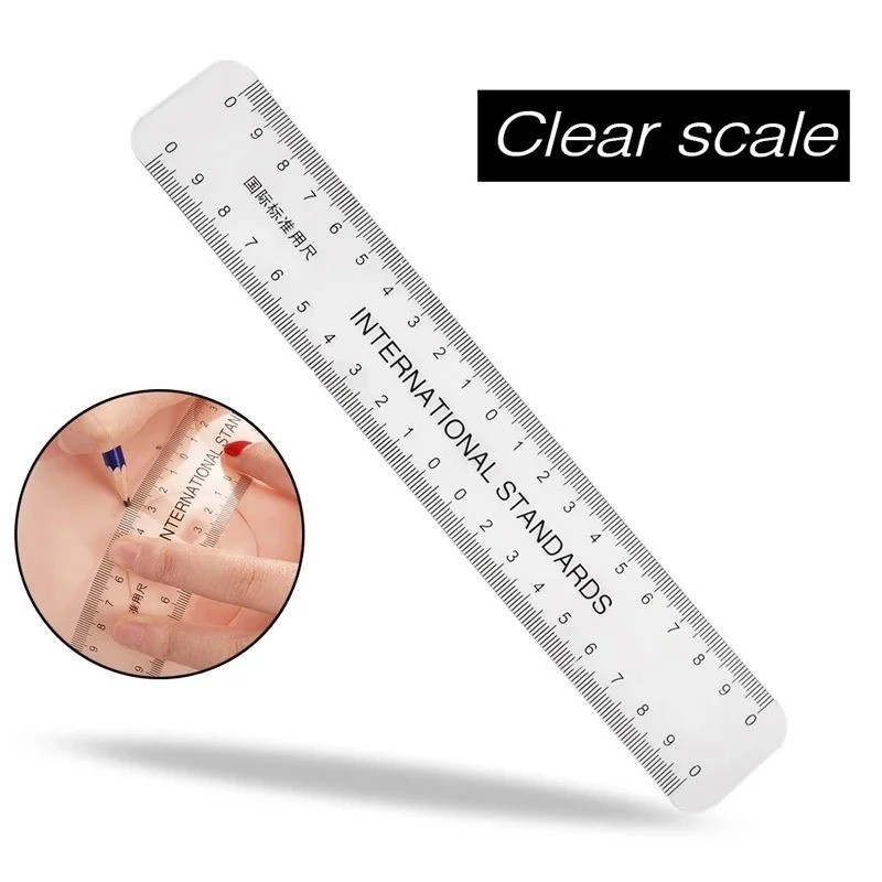 1PC Semi Permanent Makeup Guide Ruler Measure Tools Eyebrow Stencil Template