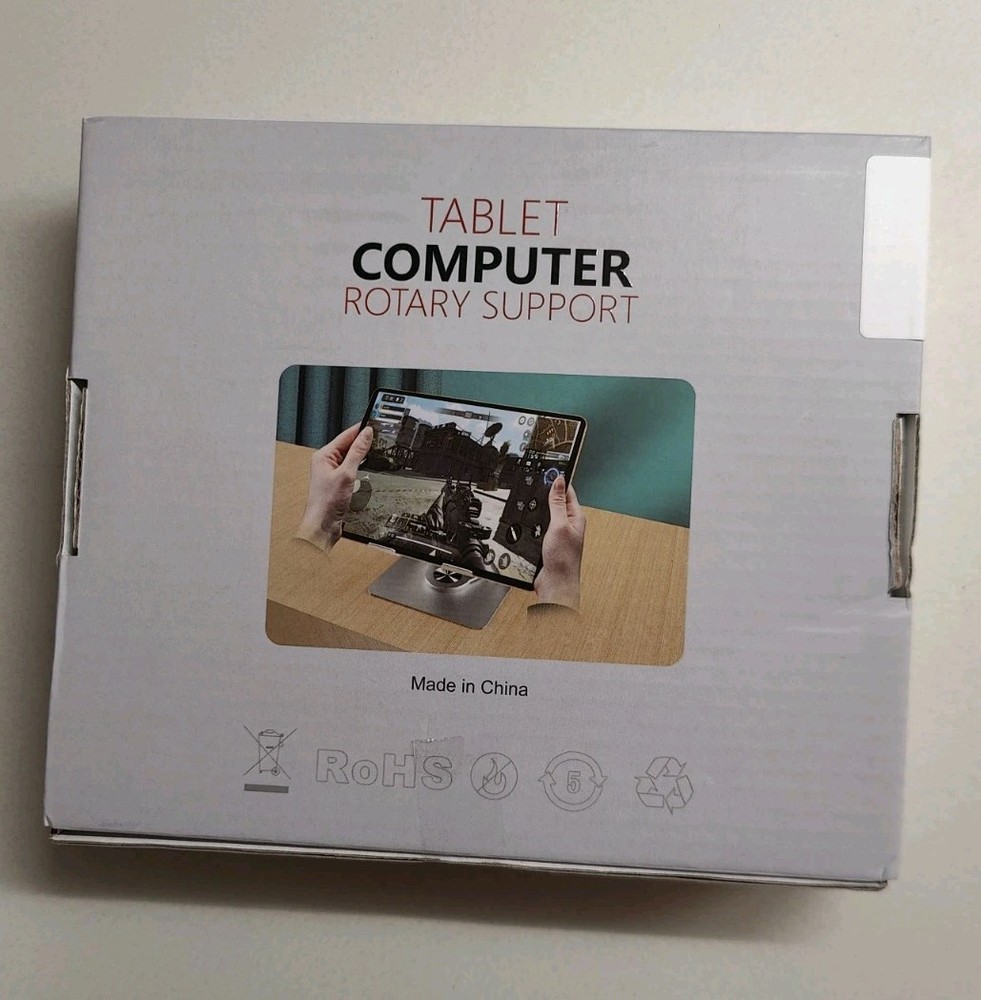 Metal Tablet Computer 360 Degree Rotary Support, Grey