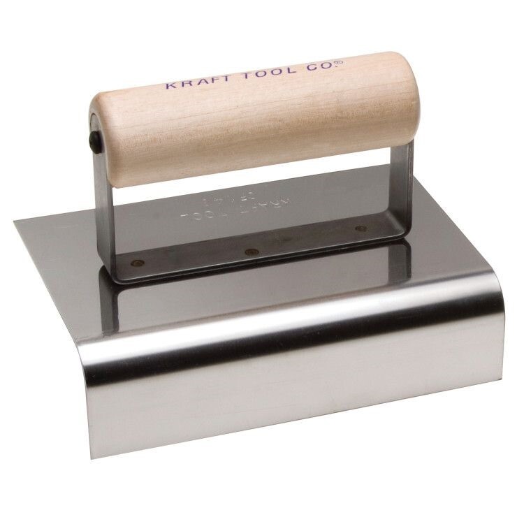 Kraft Tool Concrete Trowel, Step & Corner Outsider Cove Tool 3/4" Radius