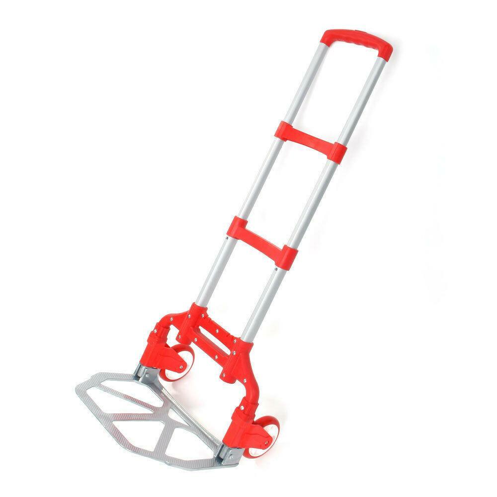 170lbs Cart Folding Dolly Collapsible Trolley Push Hand Truck Moving Warehouse
