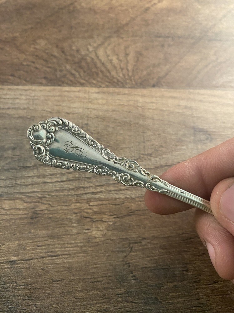 1897 Rogers Teaspoon Monogrammed Silverplated Unknown Pattern