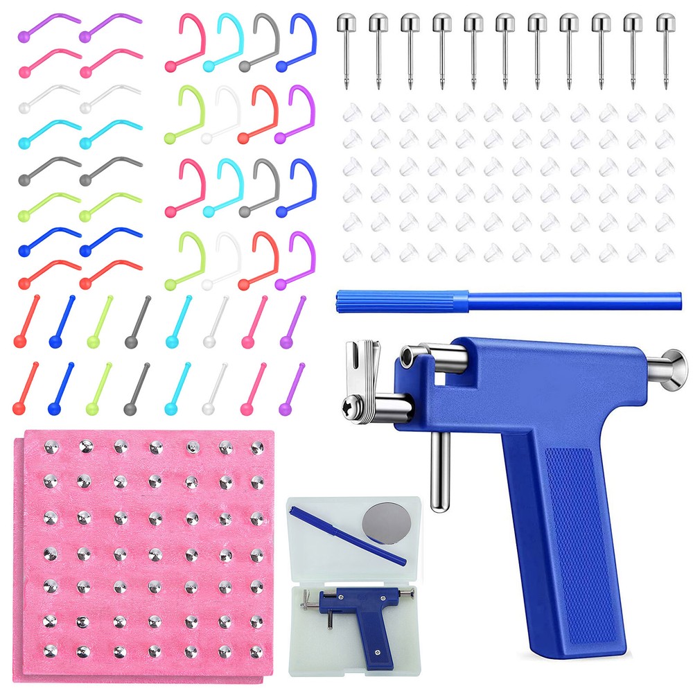 149Pcs Ear Piercing Gun Kit Professional Ear Nose Stud Earring Piercing Tool Set