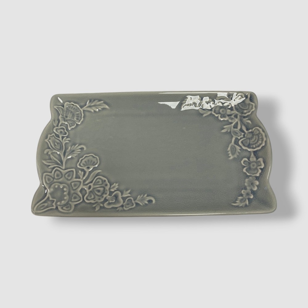 Decor Studio Gray Hannah-Denim 2-Piece Bath Accessory Set