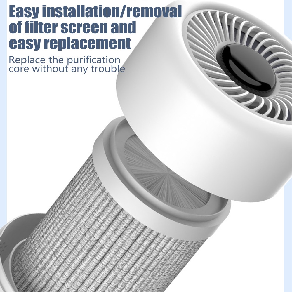 Mini Air Purifier Uses Negative Ion Technology W/Filter Dust Bacteria Particles