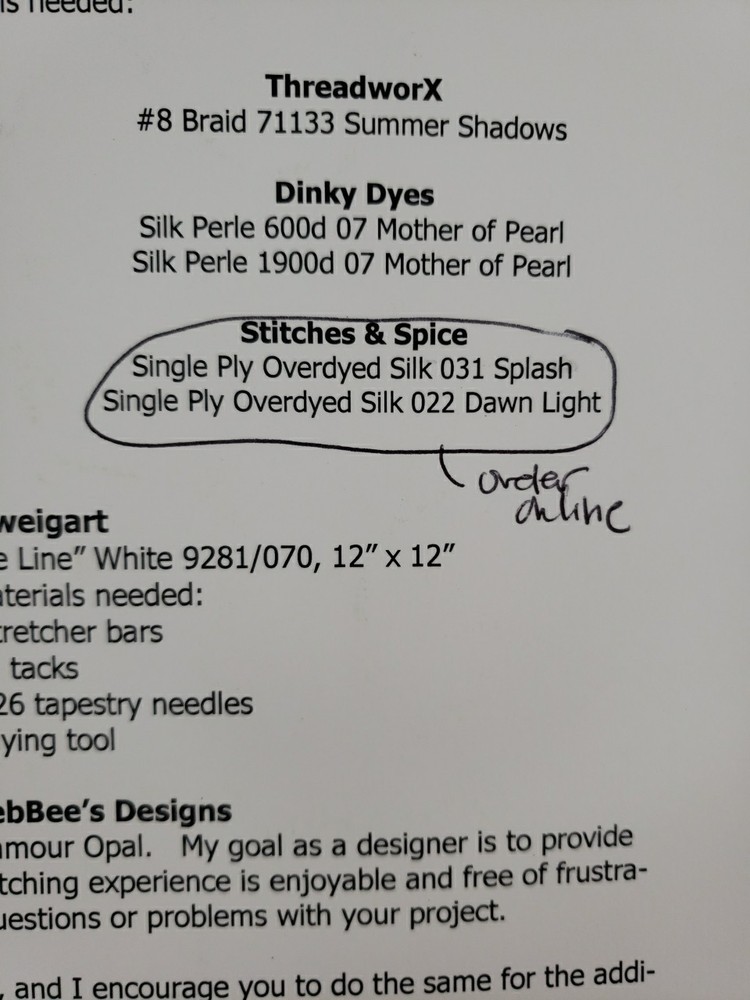 DebBee's Designs DD-180C Glitz & Glamour Opal Canvaswork Chart