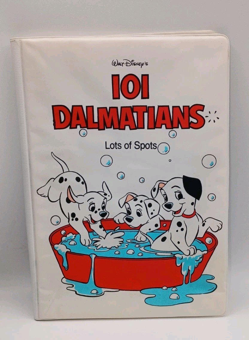 Vtg.1992 The Walt Disney Co. 101 Dalmatians Lots Of Spots Soft Vinyl Bath Book