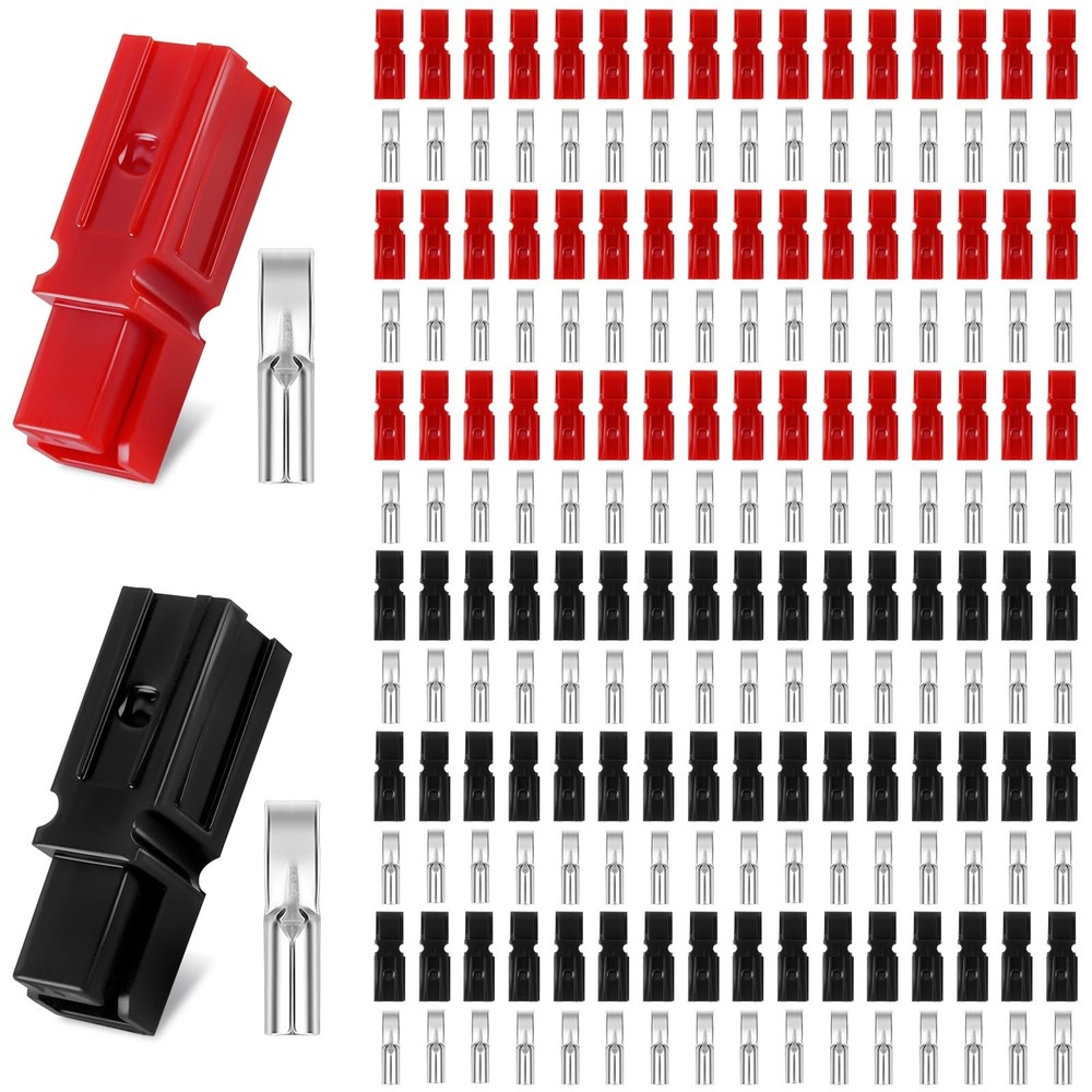 100Set Quick Disconnect Modular Terminals Connectors, 15Amp Powerpole Connect...