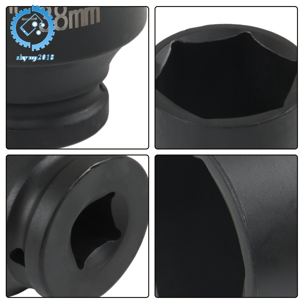 9pcs 29-38mm 1/2" Drive Metric Axle Hub Nut Socket Deep Impact Socket Tool Kit