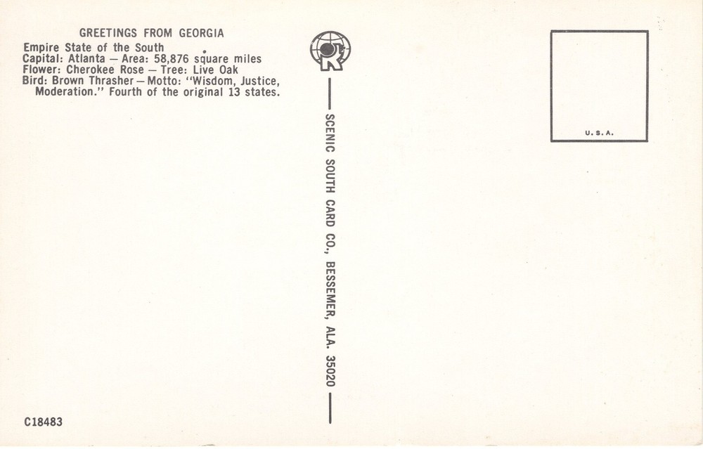 GREETINGS FROM GEORGIA - PC4863