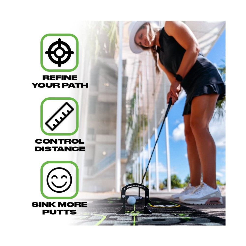 Unlock Your Potential: Back 2 Basics - Play-Off Putting Mat & Pro Path Mirror...