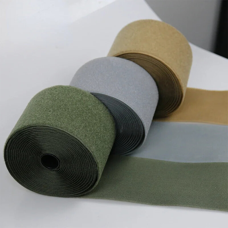1yard Length 10cm Width Hook Loop Sticker Tape Sewing Webbing for DIY Bag Cloth
