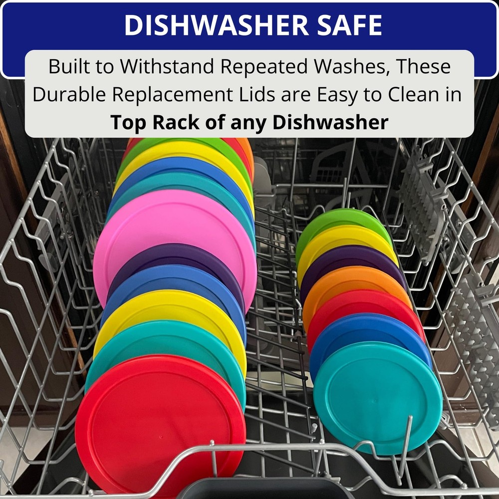 KlareWare Replacement Lids for - 2 Cup Storage Bowl Covers, BPA Free Plastic ...