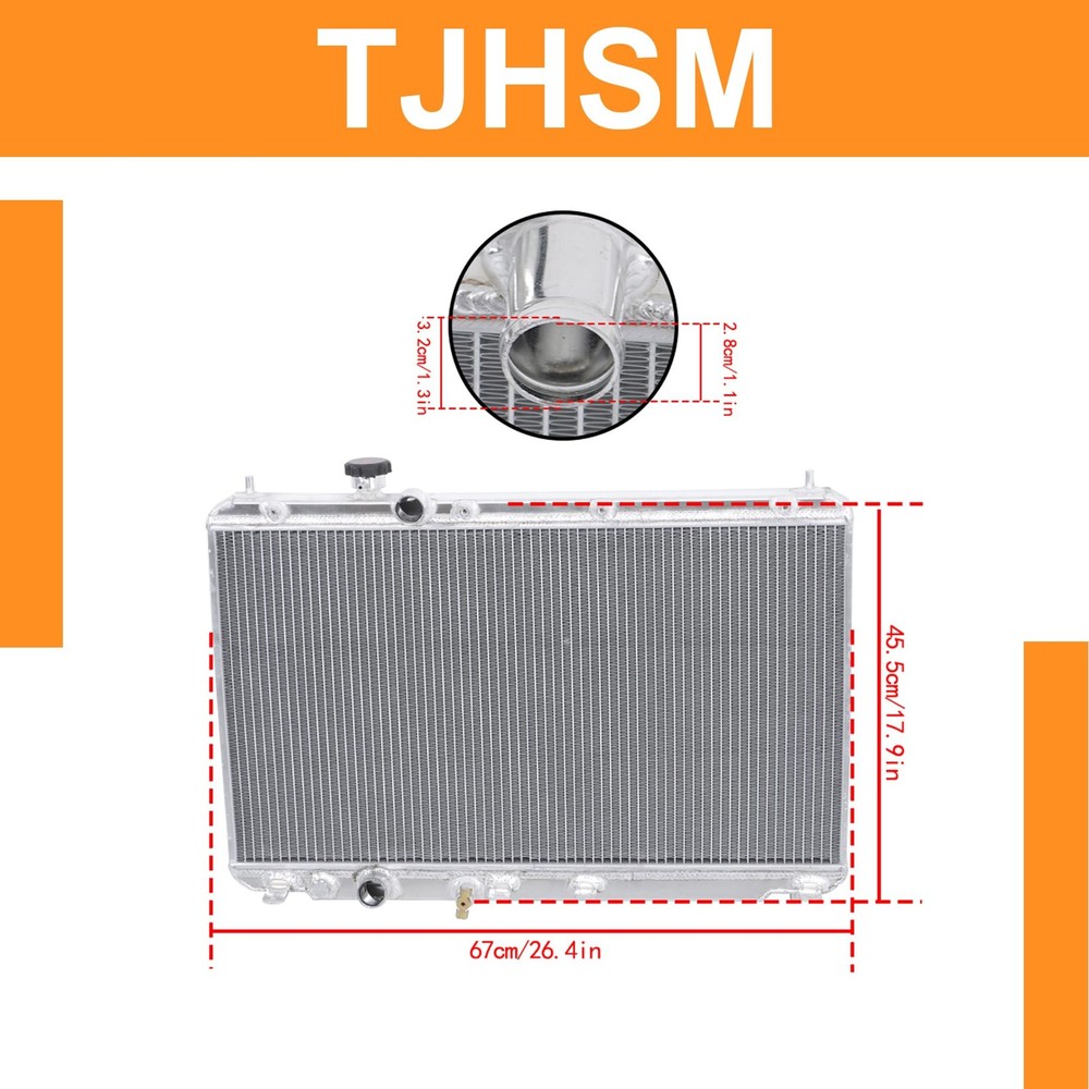 3 Row Radiator Aluminum Replacement for Civic 2012-2015