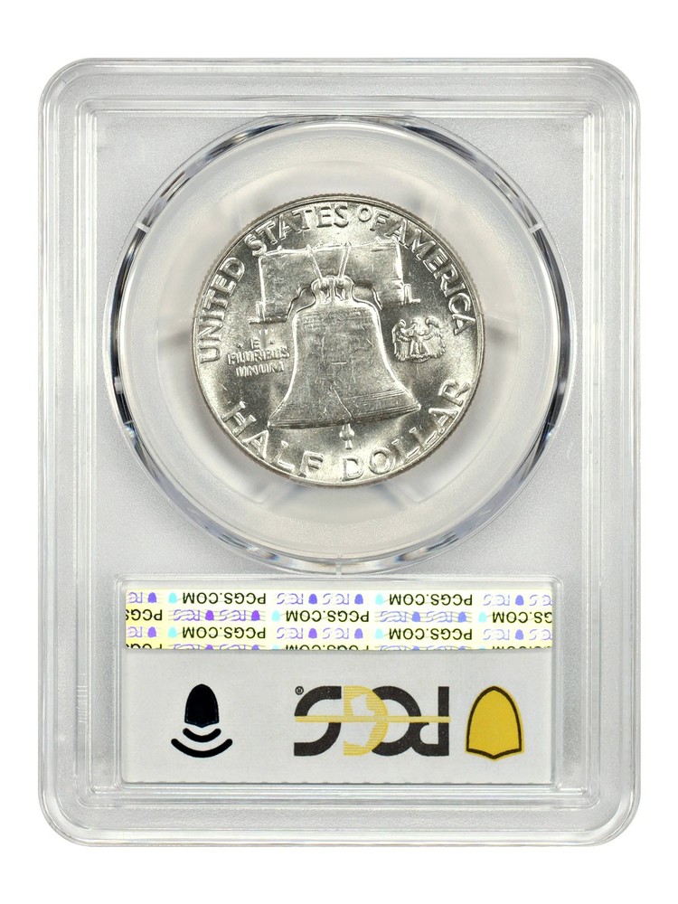 1954 50C PCGS AU58 - Franklin Half Dollar