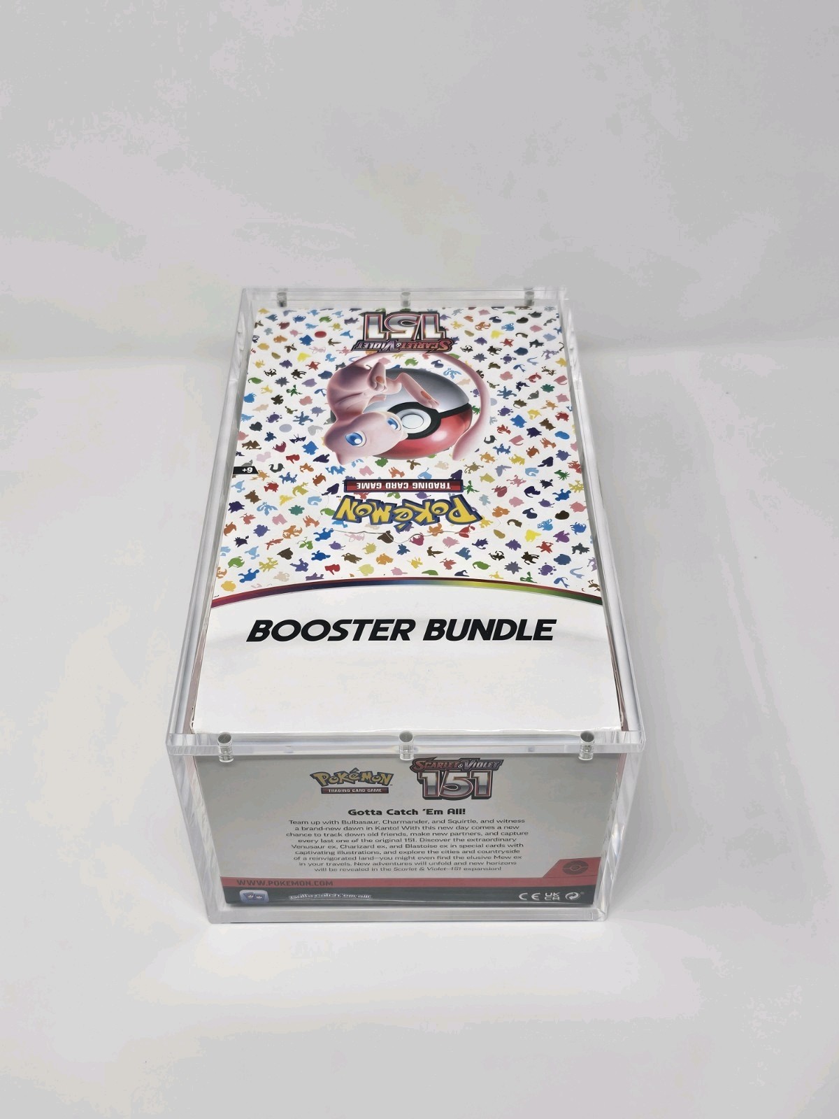 Strong Magnetic Acrylic Display Case for Pokemon Booster Bundle (Retail Case)