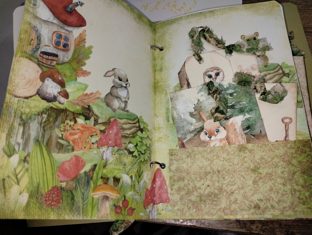 Gnome Forest Junk Journal Scrapbook USA