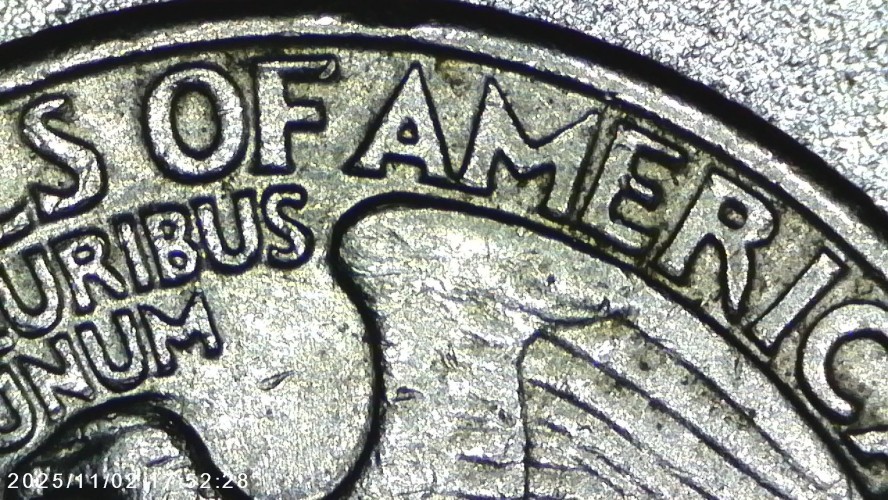 1980-D Washington Quarter Die Strike Error Nice Coin