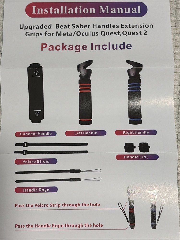Beat Saber Handles For Quest 2 / VR Handle Accessory