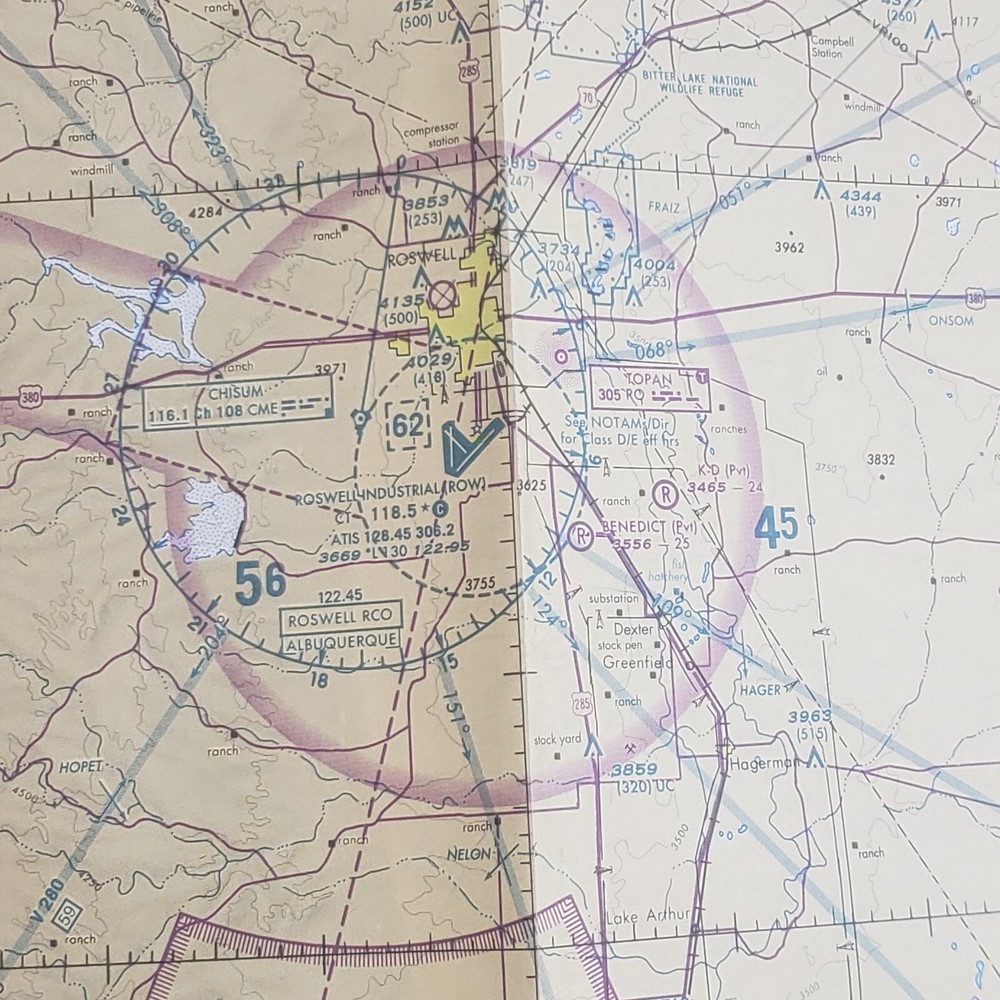 Aeronautical Chart Albuquerque 1995