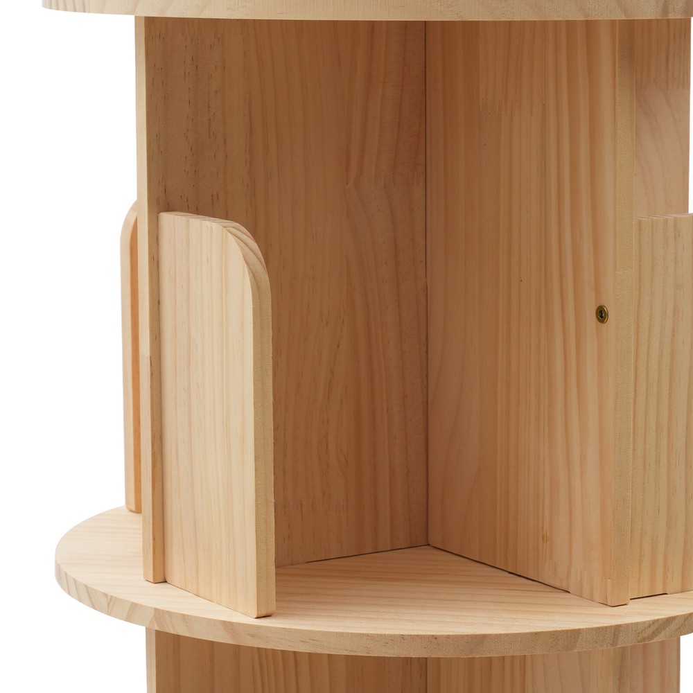 5 Tier Rotating Bookshelf 360 Display Freestanding Display Rack Stand Storage