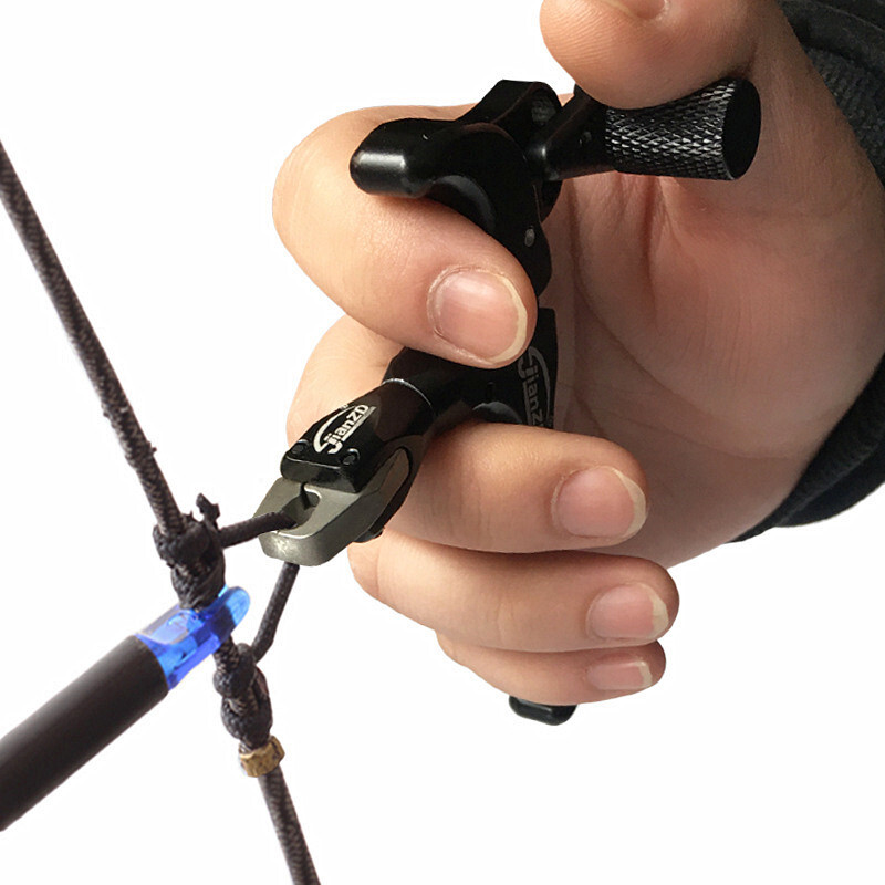 Archery 4-Finger Thumb Release Aids Trigger for Compound Bow Hunting Accessories