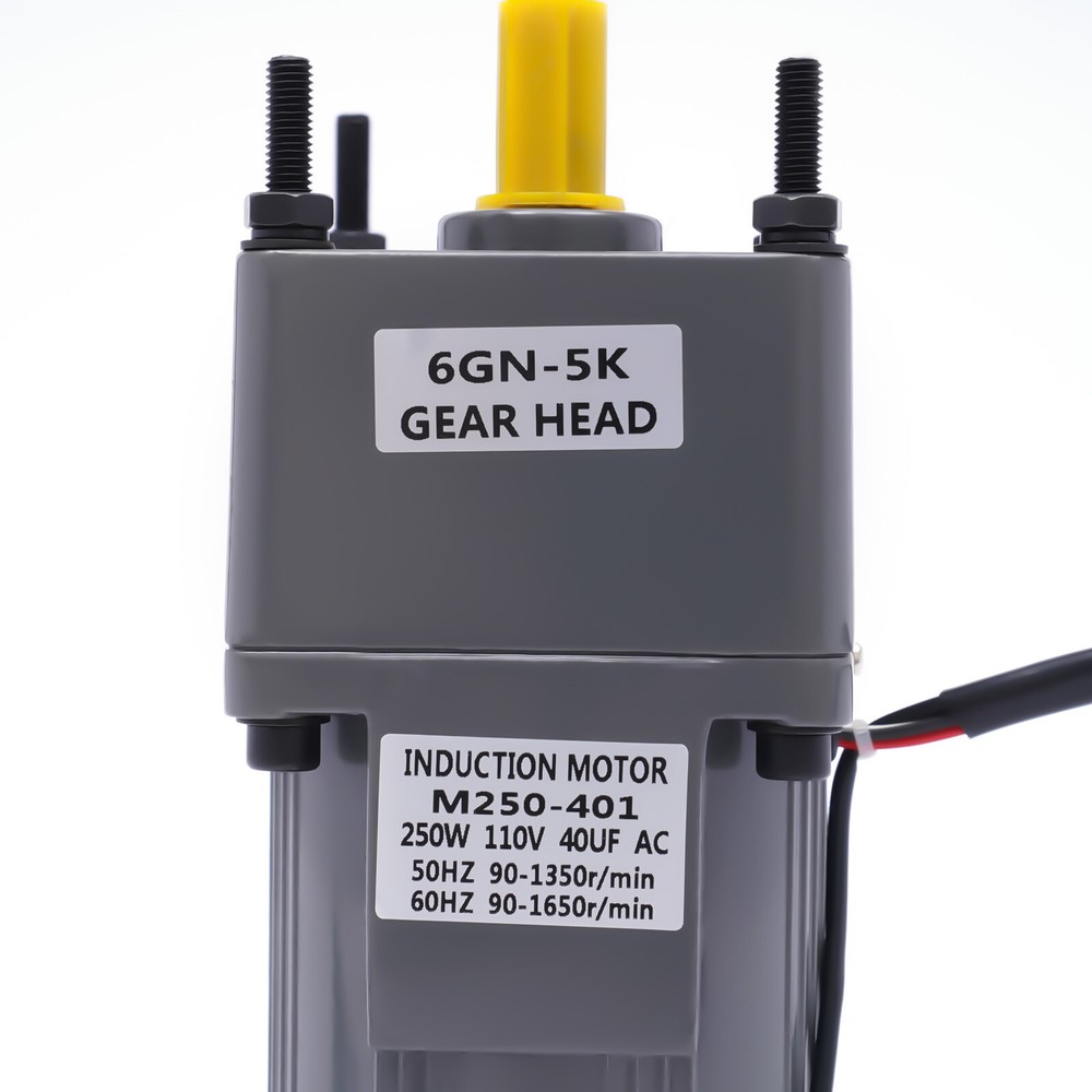 250W 110V AC Gear Motor with Variable Speed Controller and Bracket Single Phase