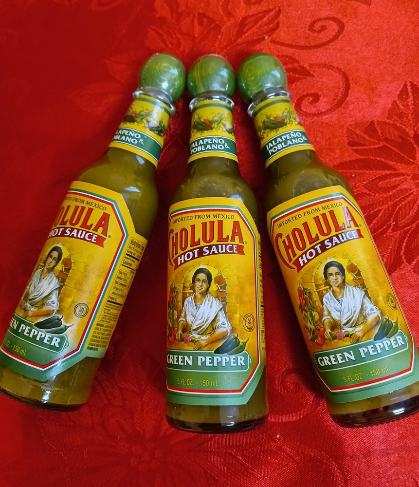 Cholula Green Pepper Hot Sauce 5oz Each. ( 3 PACK )