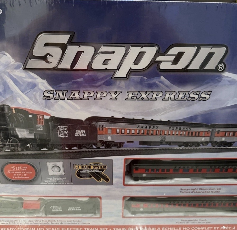 Snap On Tools 105th Anniversary Train Set by Bachmann