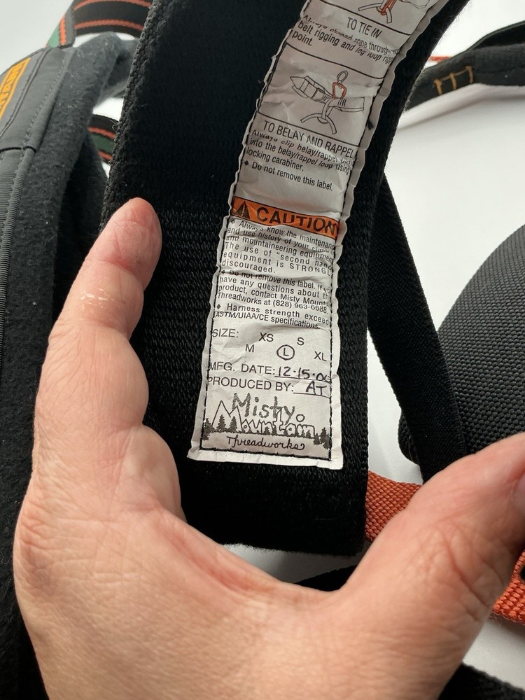 Misty Mountain Climbing Harness Size L