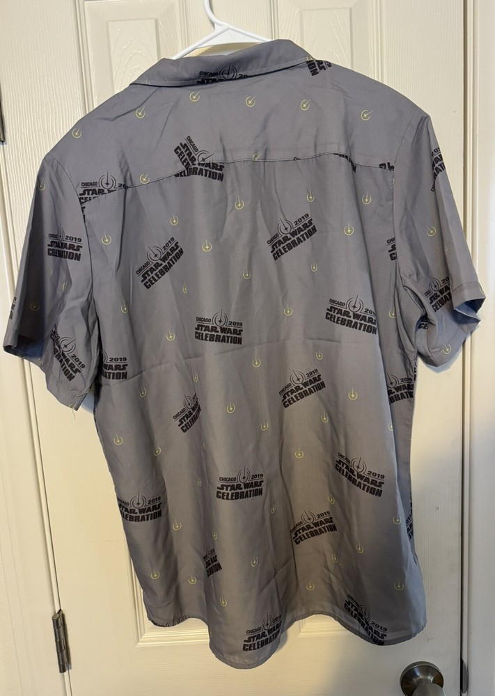 Star Wars Celebration 2019 Chicago Button Down Shirt Size L