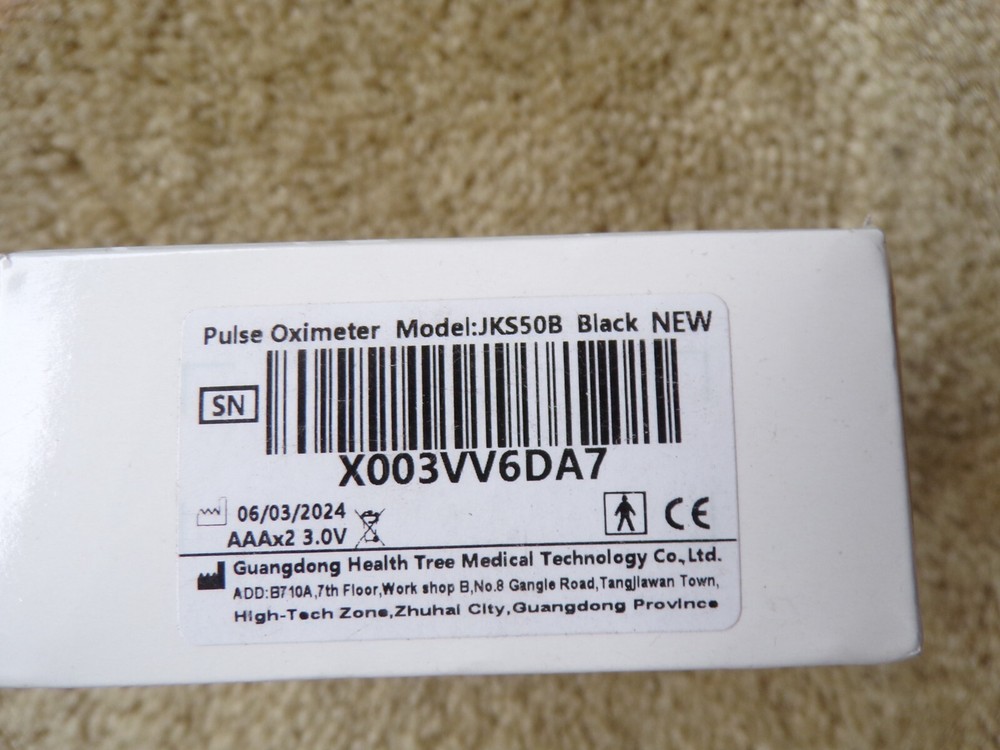 Pulse Oximeter Model JKS50BL; t3