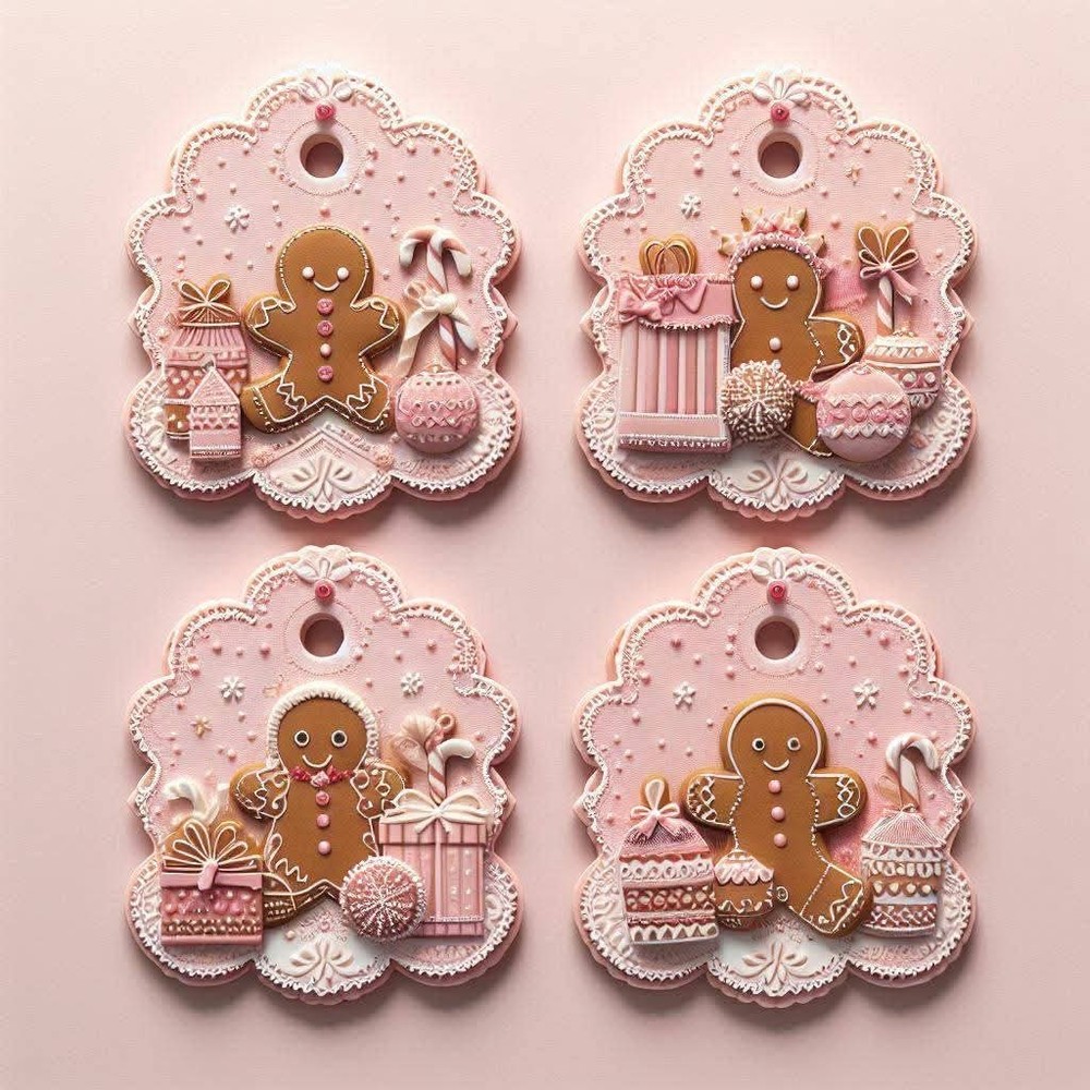 Gingerbread Tags Junk Journal Scrapbook YOU PICK
