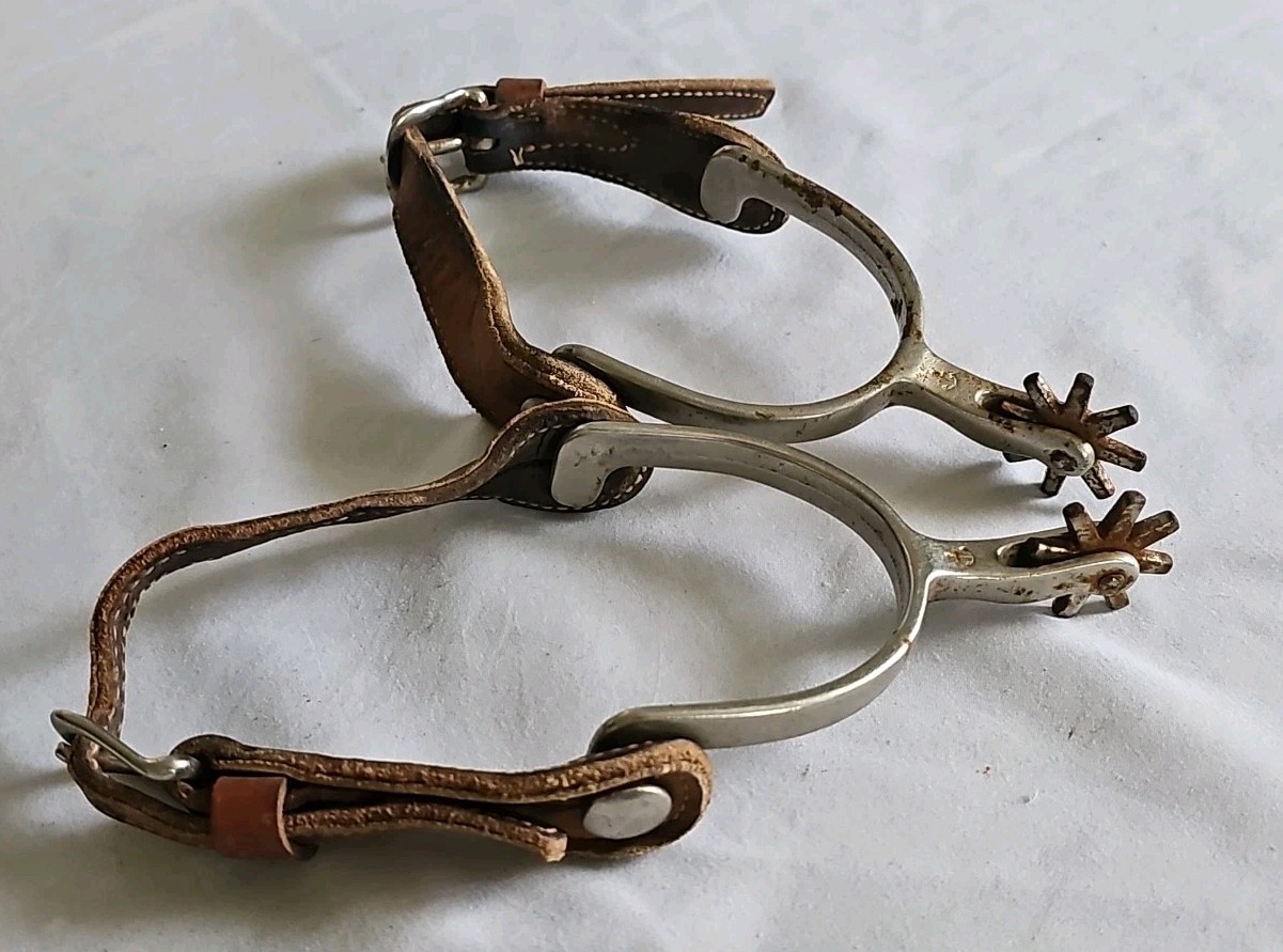 Vintage North & Judd 8 Point Cowboy Rodeo Riding Spurs