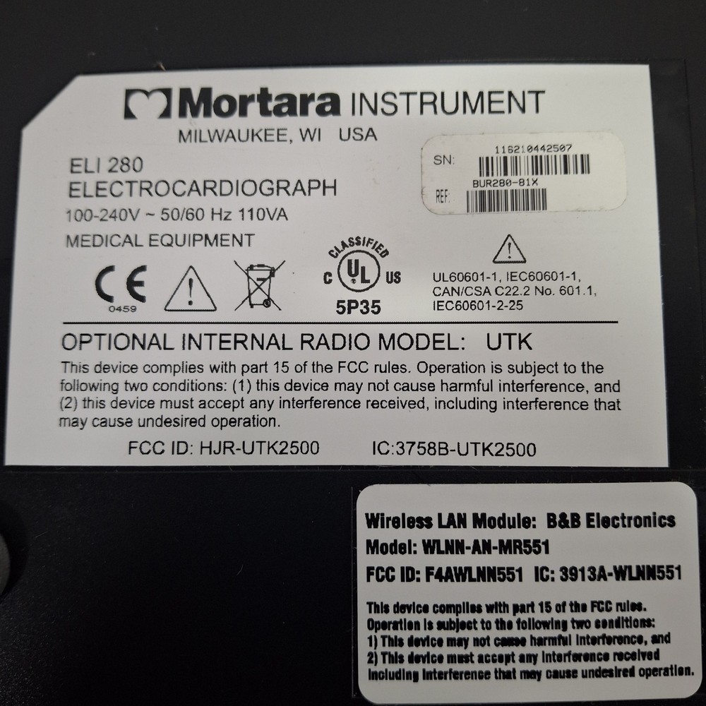 Mortara Eli 280 ECG