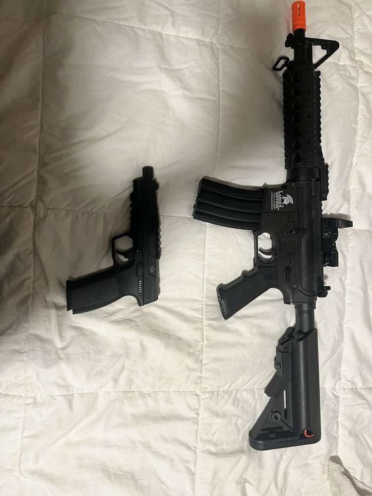 Airsoft AR and Pistol Bundle