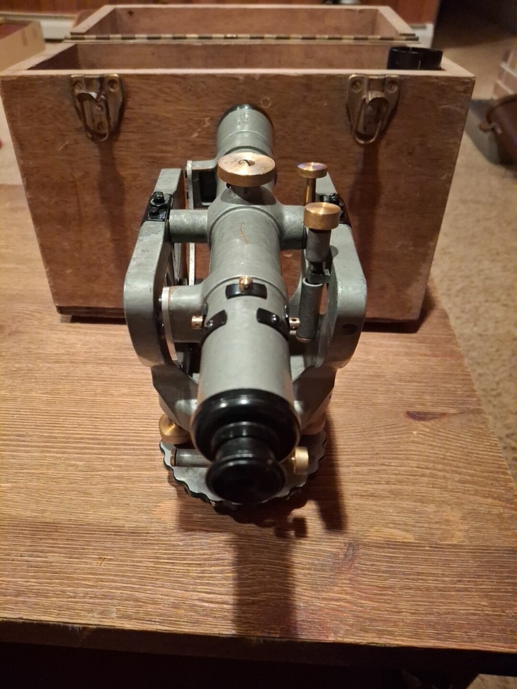 K&E / Keuffel & Esser Transit Surveyor Scope w/ Case