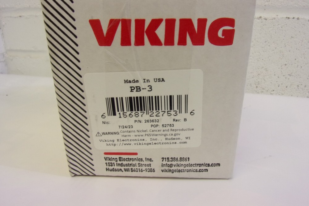 NEW Viking Electronics - PB-3 Viking Electronics Emergency Phone Panic Button