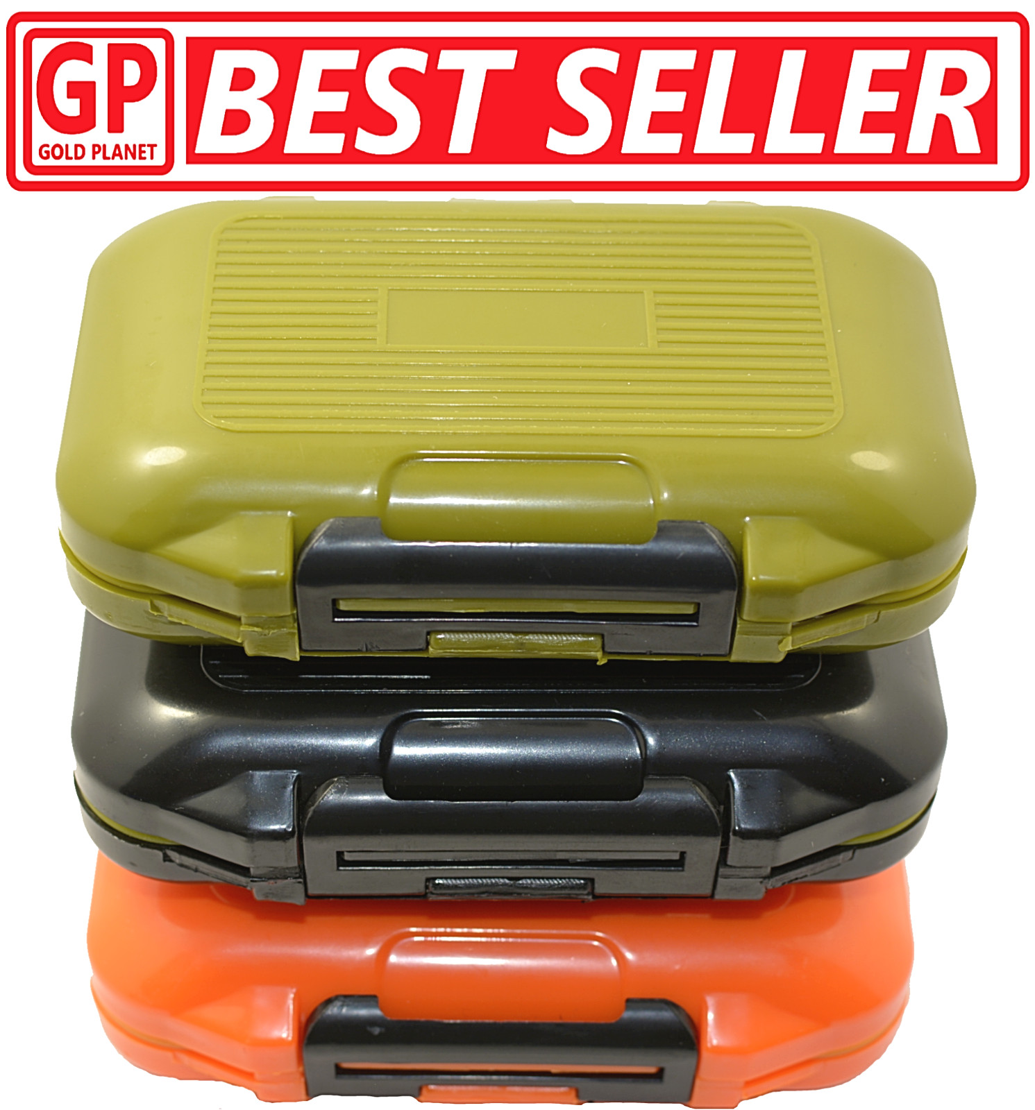 Fishing Tackle Box Lure Waterproof Compartments 2 Layer Storage Hard Case Hook