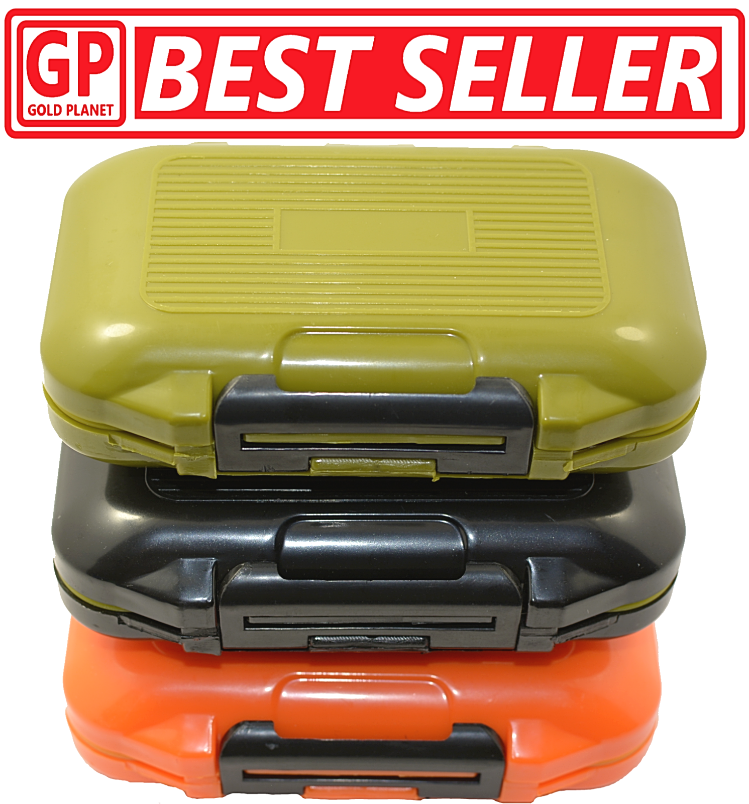 Fishing Tackle Box Lure Waterproof Compartments 2 Layer Storage Hard Case Hook