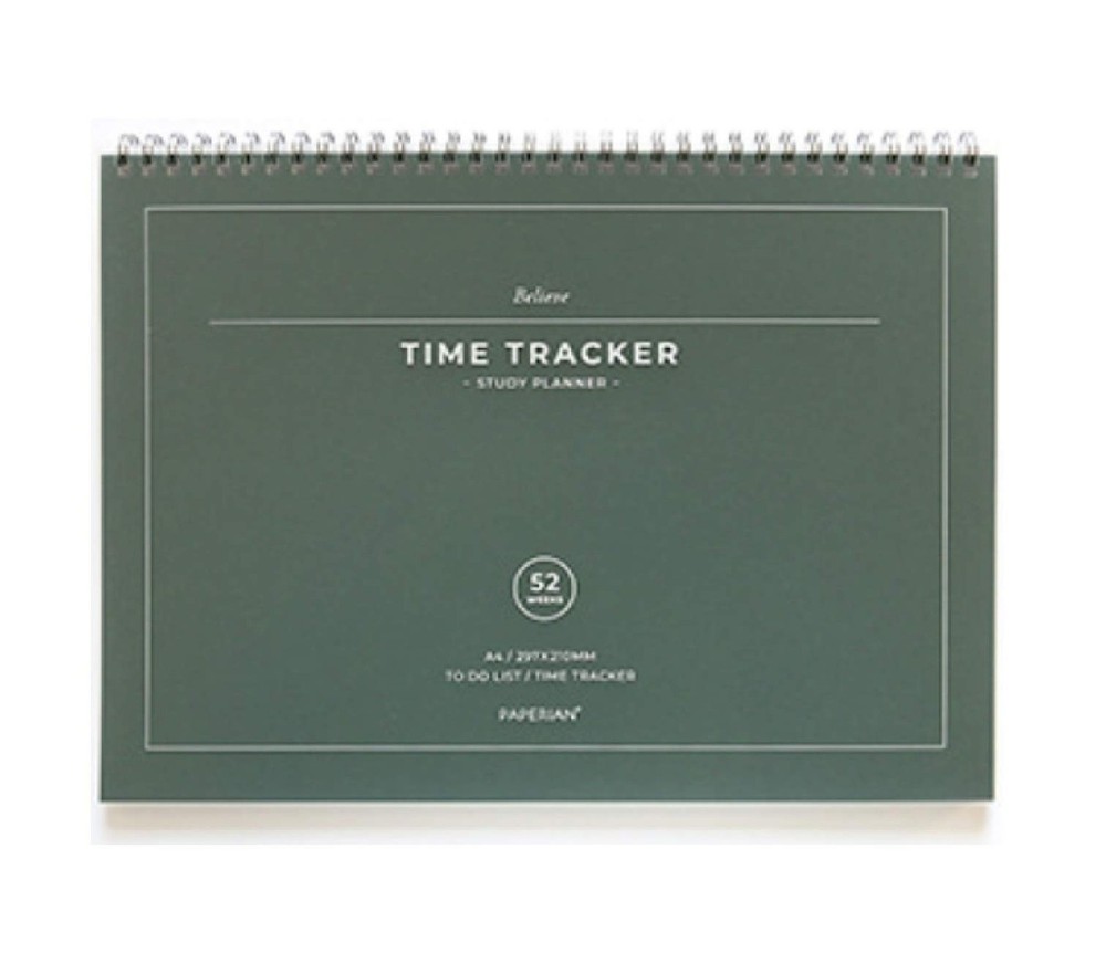 Paperian Believe Time Tracker - A4 Size Wirebound Undated Learning Planner/To...