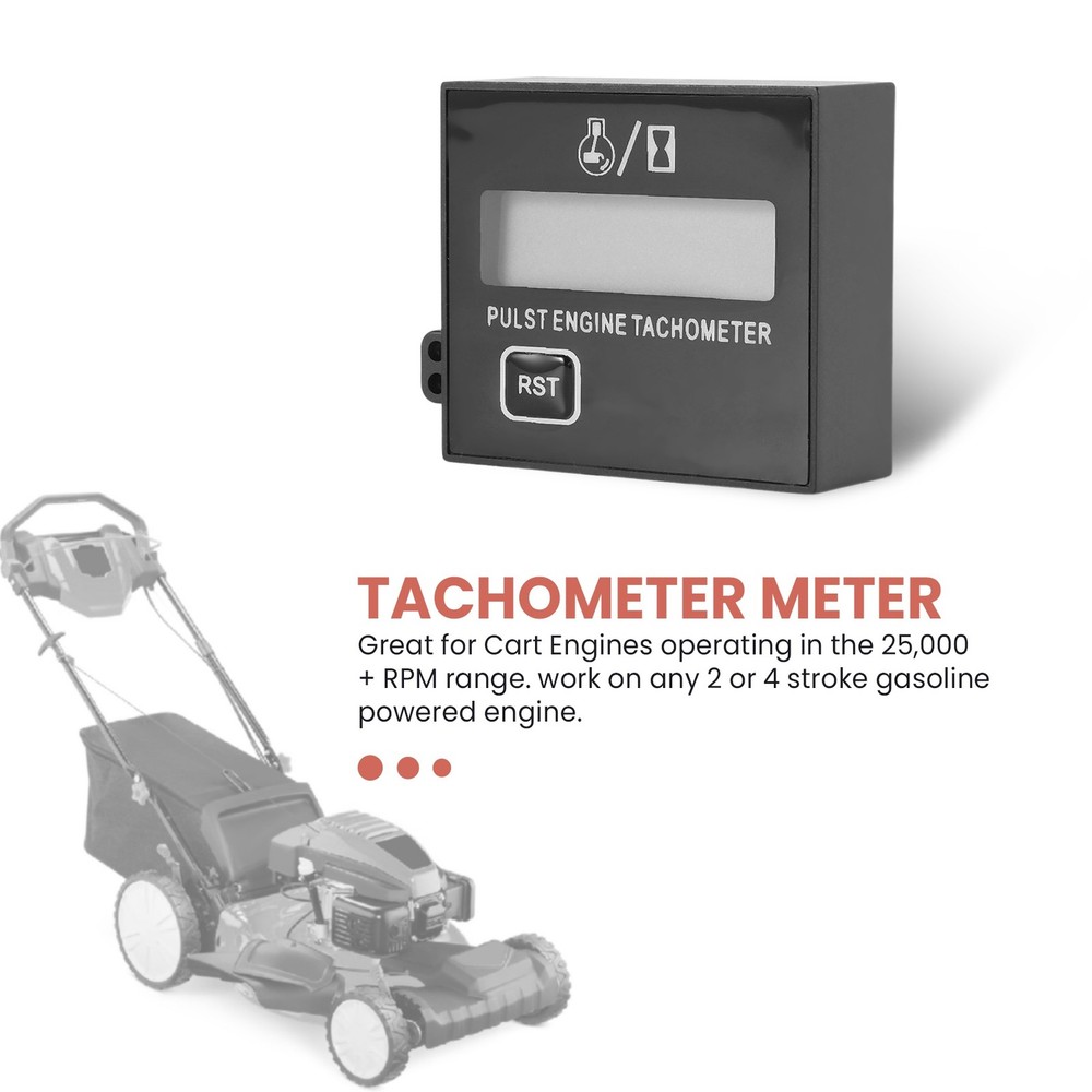 Gasoline Digital Engine Tachometer Inductive Pulse Tachometer with1896