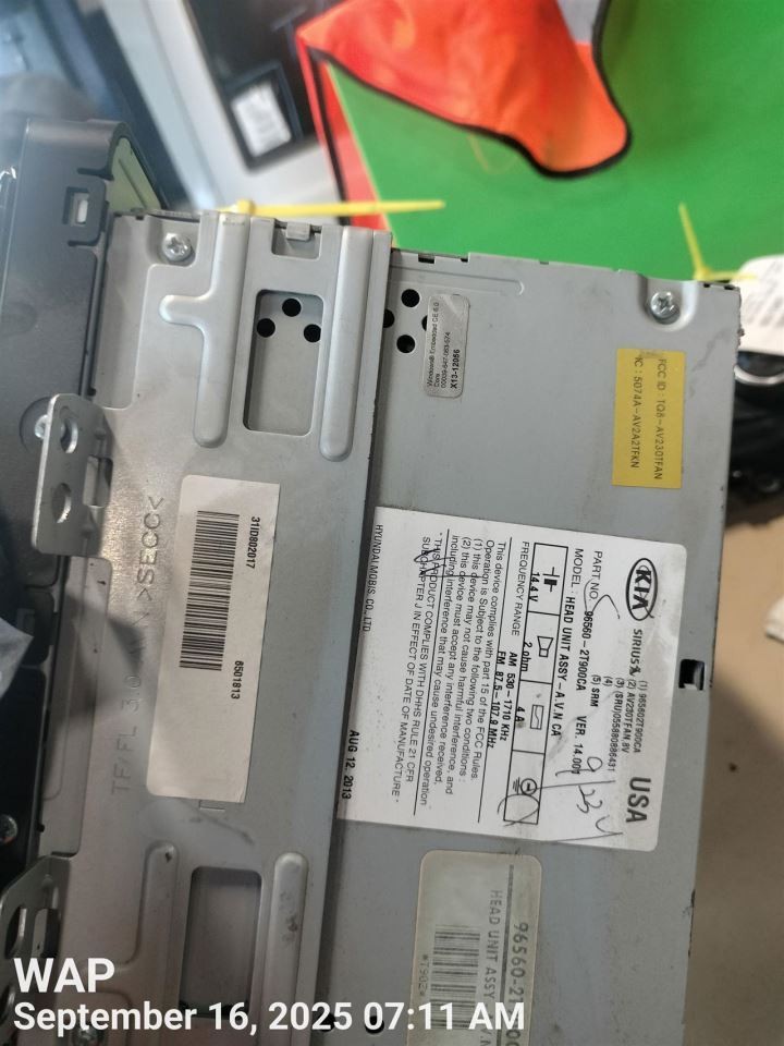 CONTROL PANEL OEM 14-15 KIA OPTIMAKIA 1YR WRNTY